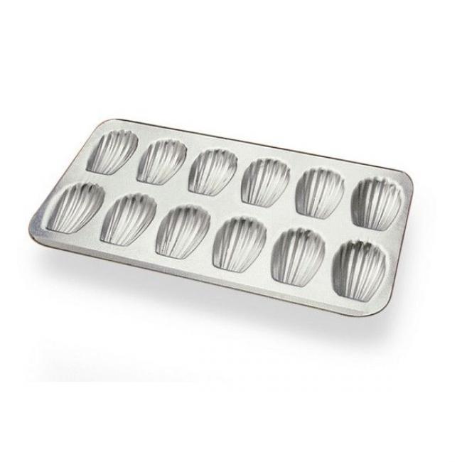 Moule &agrave; madeleines fer blanc