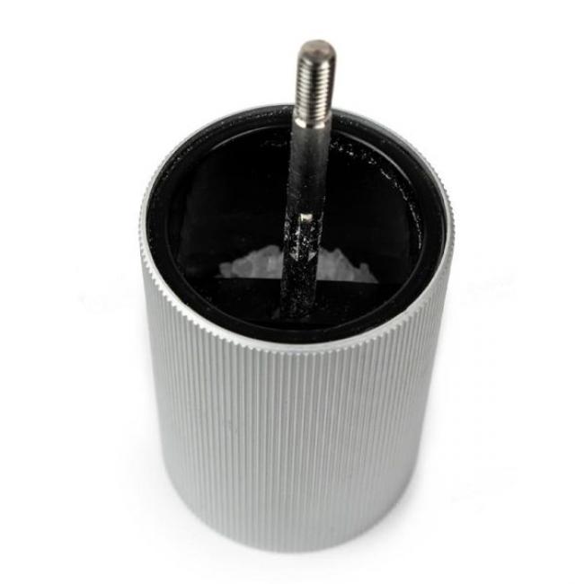 Moulin &agrave; sel Line Z aluminium naturel 18 cm
