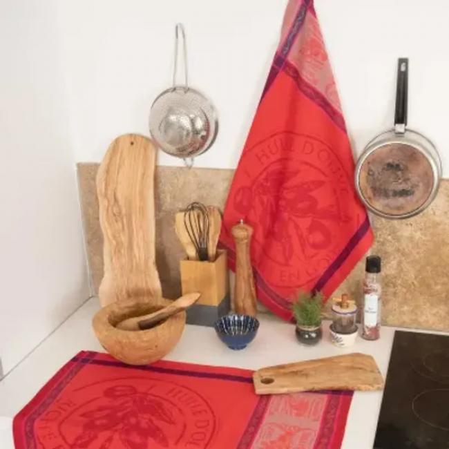 Torchon Picholine rouge