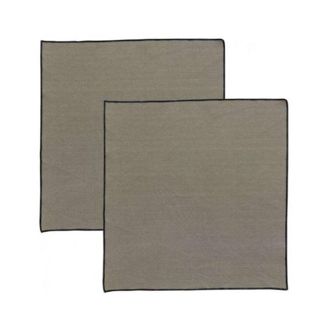 Serviette en coton recycl&eacute; Grace 40 x 40 Ombre