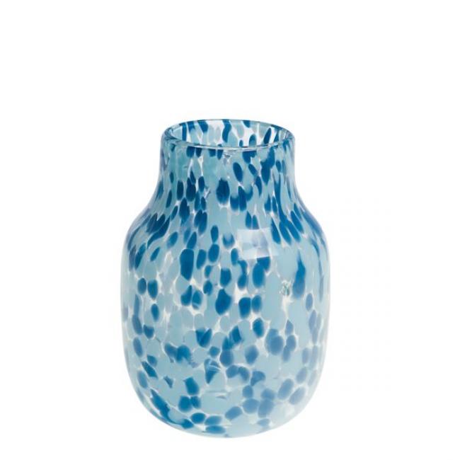 Vase Izak bleu ciek H22cm