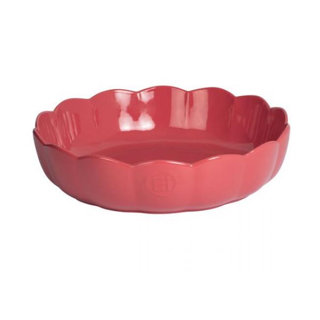 Plat rond Madeleine en c&eacute;ramique Rose Candy