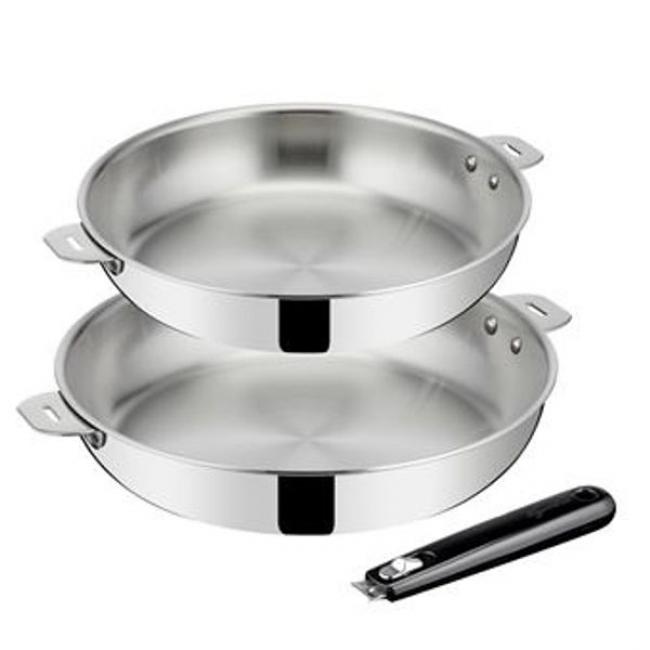 Set de 2 po&ecirc;les Esperta triply avec poign&eacute;e amovible