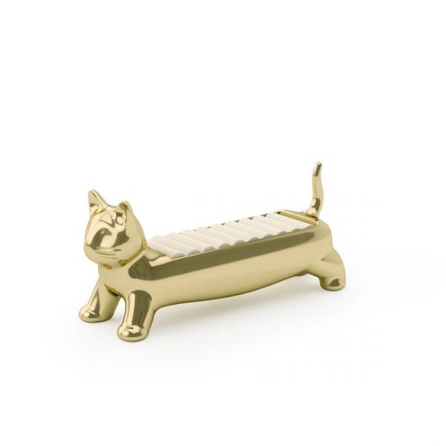 Porte-bagues en forme de chat