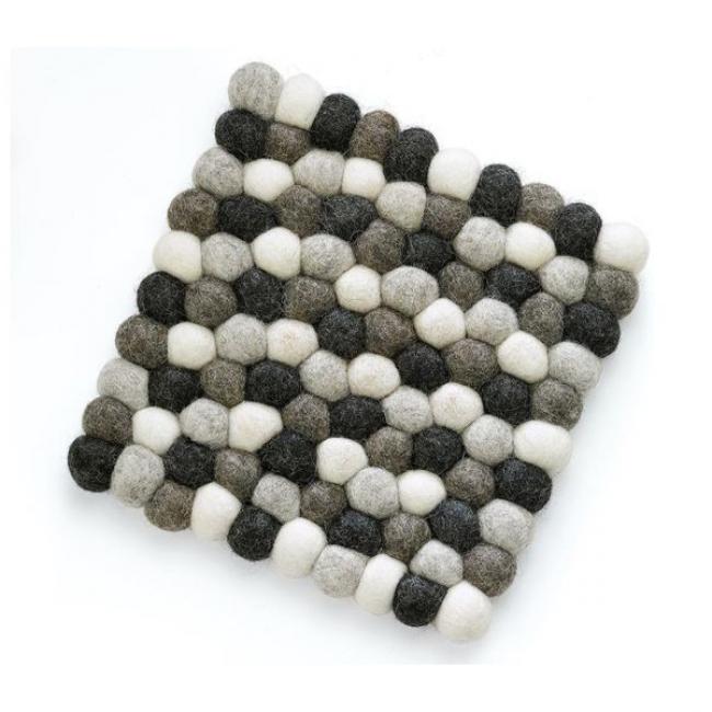 Dessous de plat Lana carré gris