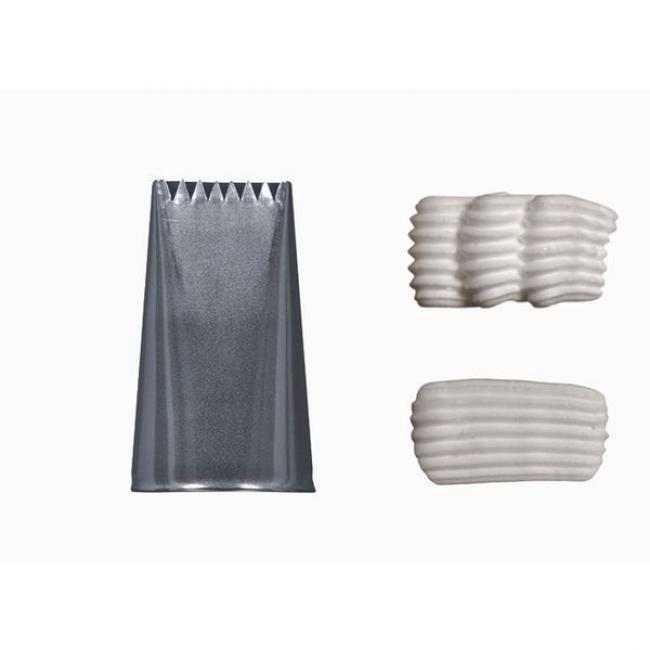 Douille &agrave; b&ucirc;che plate inox 8 dents