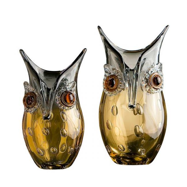 Vase Hibou H23cm &agrave; l'unit&eacute;