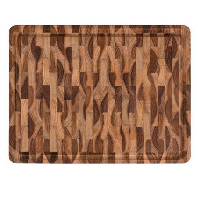 Billot Provence en Teck bois debout 45x34x3cm