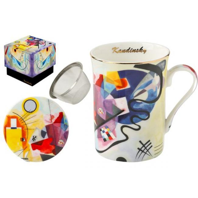TISANIERE 300ML + INFUSEUR KANDINSKY JAUNE-ROUGE-BLEU