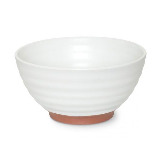 Bol ramen Fuji blanc/terra cotta