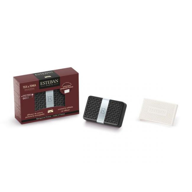 Diffuseur de voiture rechargeable parfum&eacute; teck et tonka