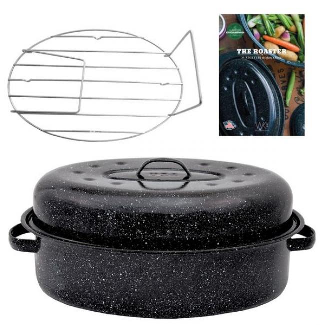 Cocotte Roaster 46 x 31cm + grille + livre