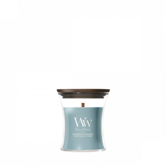 Bougie parfum&eacute;e petite jarre ecume et bois de c&egrave;dre