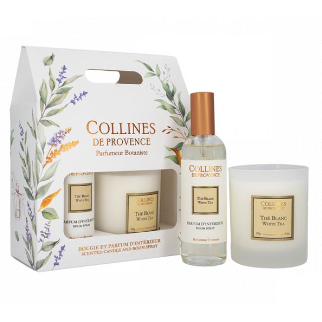 Coffret Bougie 180g + PI The Blanc Les Naturelles