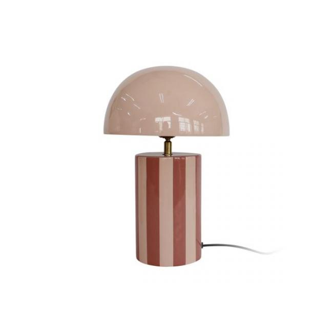 Lampe de table rayado mauve/lavand