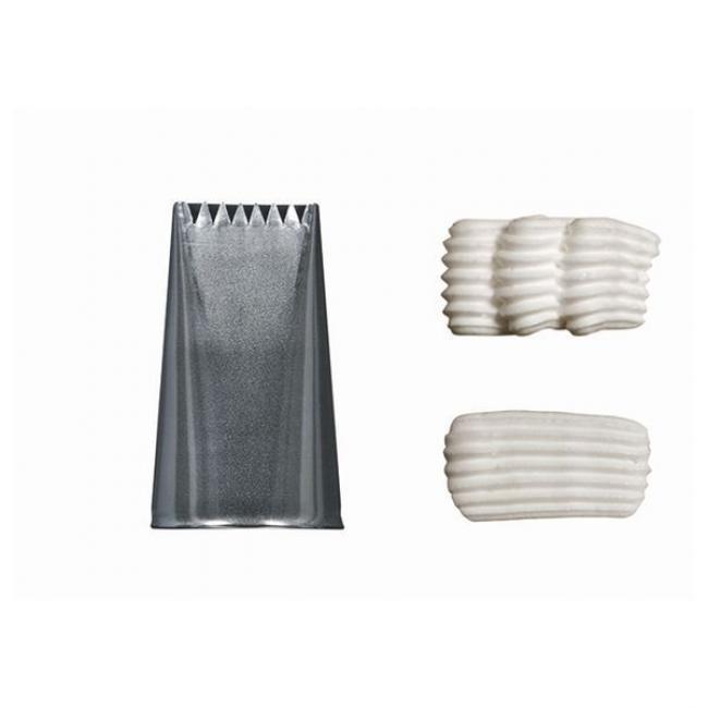 Douille &agrave; b&ucirc;che plate inox 6 dents