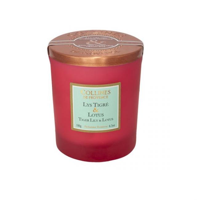 Bougie 180g Lys Tigr&eacute; & Lotus
