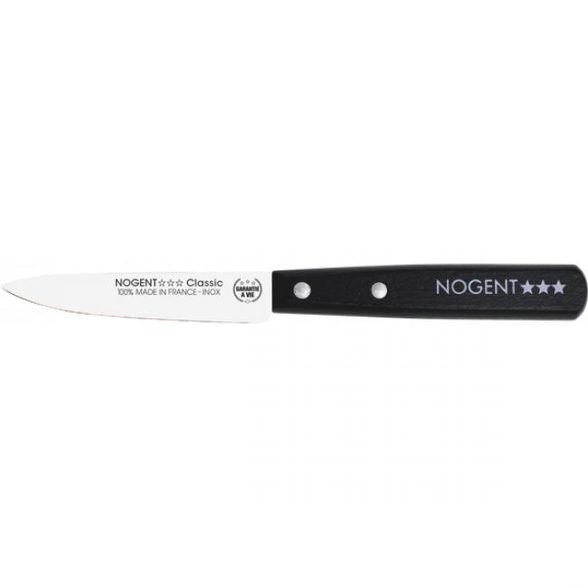 Couteau d'Office 9cm lisse noir