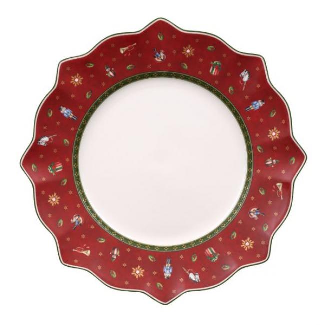 Assiette plate Toy’s Delight rouge 28,4 cm