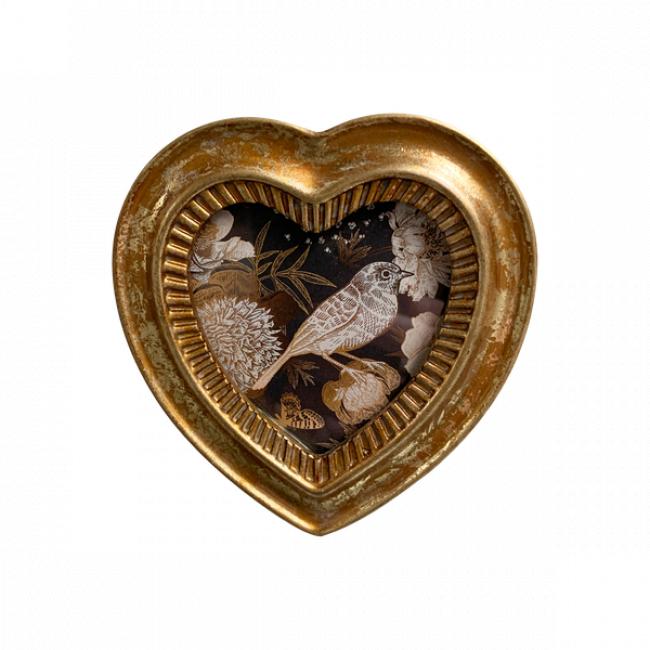 Cadre doré coeur