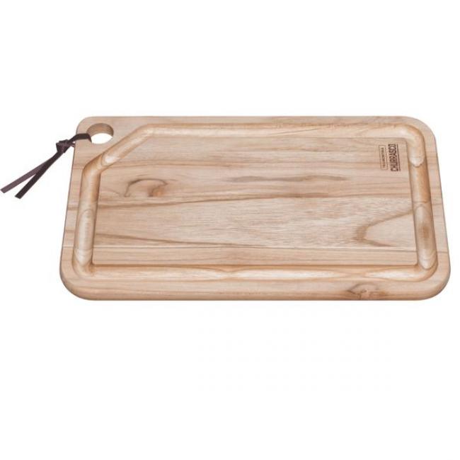 Planche &agrave; d&eacute;couper Kitchen 49x28x1,8cm en bois de teck