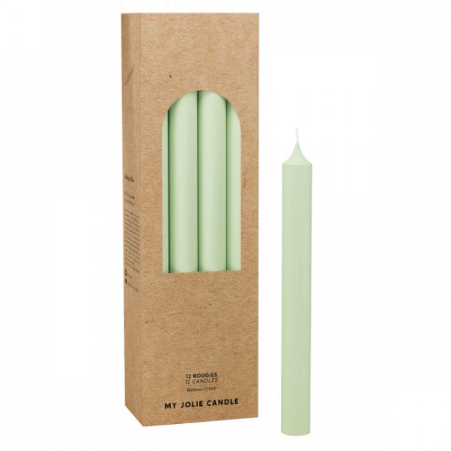 BOUGIE DROITE VERT PASTEL