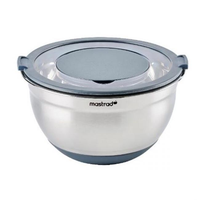 Bol mixeur fond silicone 24 cm + couvercle