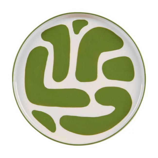 PLAT ROND 28 CM LULLI VERT
