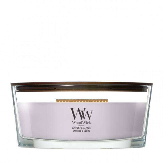 Bougie parfum&eacute;e Ellipse lavande & c&egrave;dre