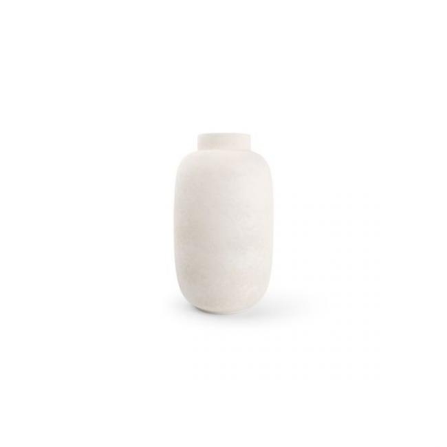Vase Bullet blanc 20 x H.34 cm