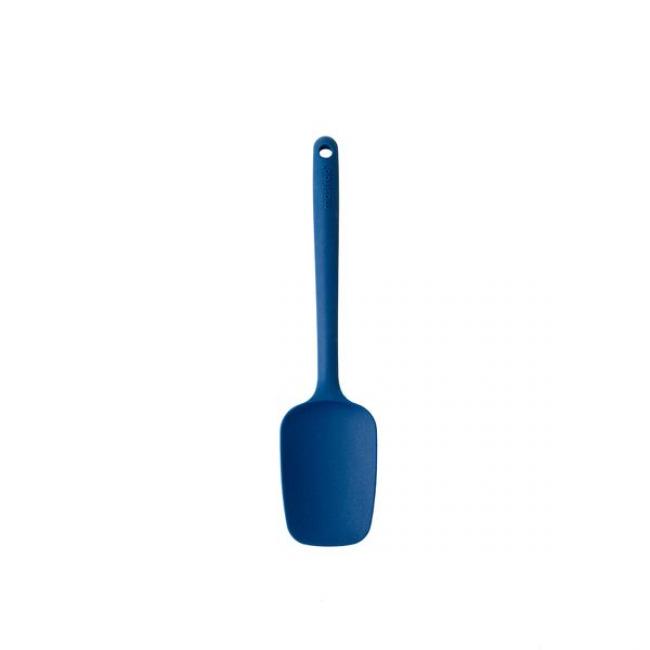 Spatule-cuill&egrave;re silicone bleu