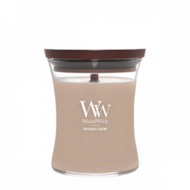 Bougie jarre moyenne patchouli cr&egrave;me