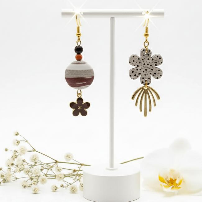 Boucles asym&eacute;triques uniques DUBA&Iuml;