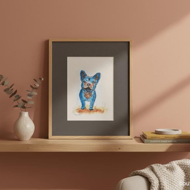 Aquarelle Bouledogue – OFFRE 2FOR3