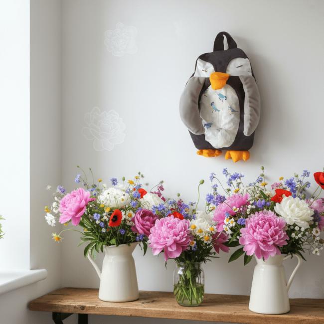 Le pingouin et les oiseaux (frais de port offert)