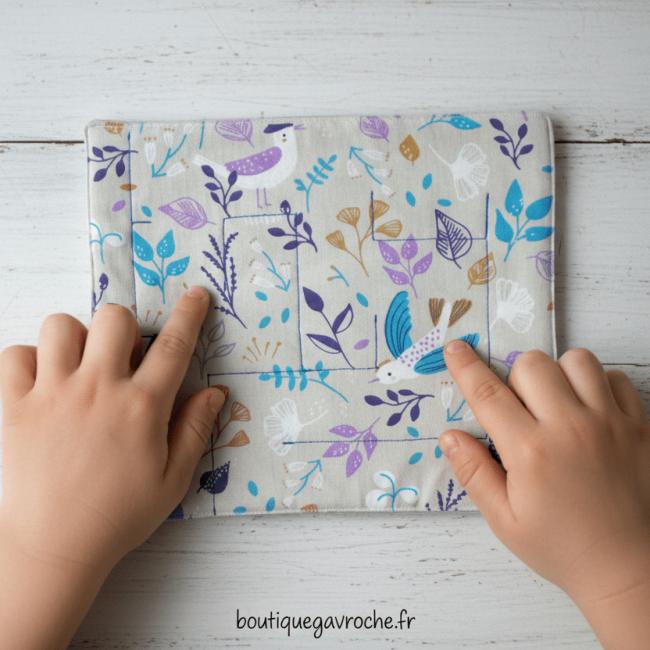 Petit Labyrinthe en tissu &agrave; bille d&eacute;butant Les oiseaux