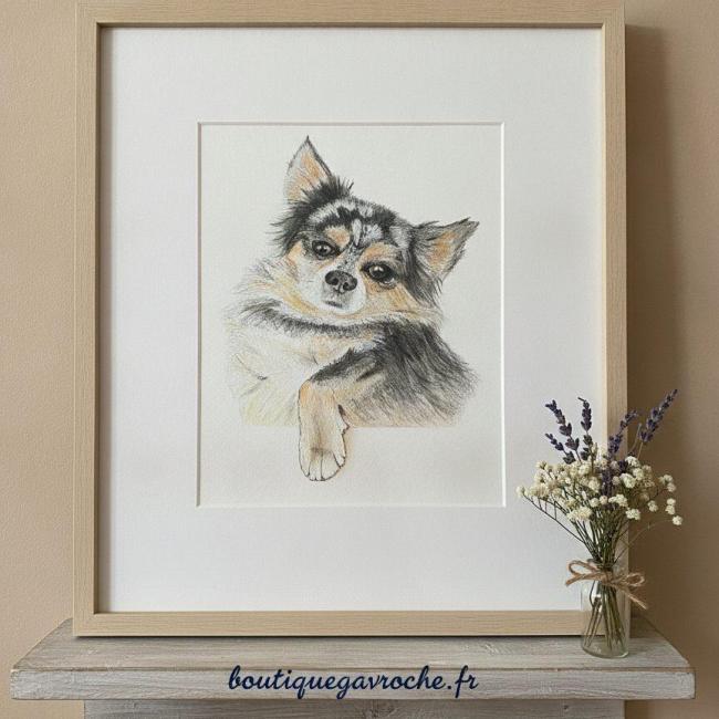 Portrait &laquo;&nbsp;Hercule&nbsp;&raquo; Aquarelle personnalis&eacute;e