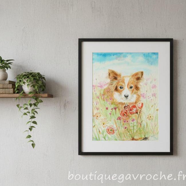 LANA commande personnalis&eacute;e  Portrait Aquarelle