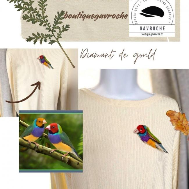Broche Diamant de gould