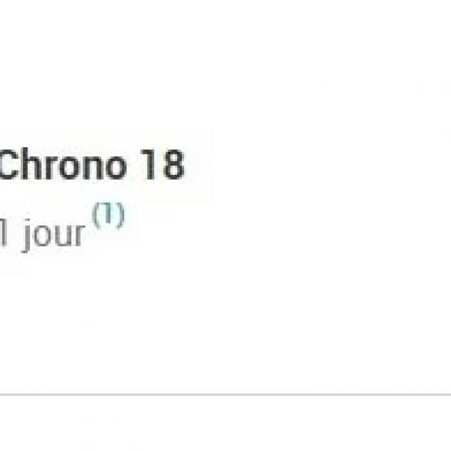 chronopost DOMICILE 18 Etiquette exp&eacute;dition