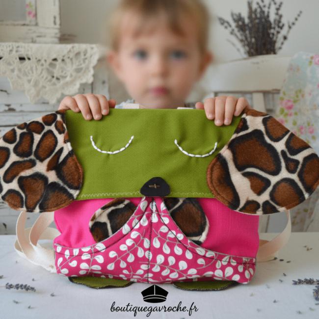 Cartable Maternelle Artisanal &laquo;&nbsp;Mon Petit Compagnon&nbsp;&raquo; (frais de port offert)