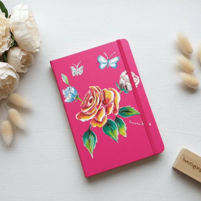 Grand Carnet Fleurs et Papillons (frais de port gratuit)