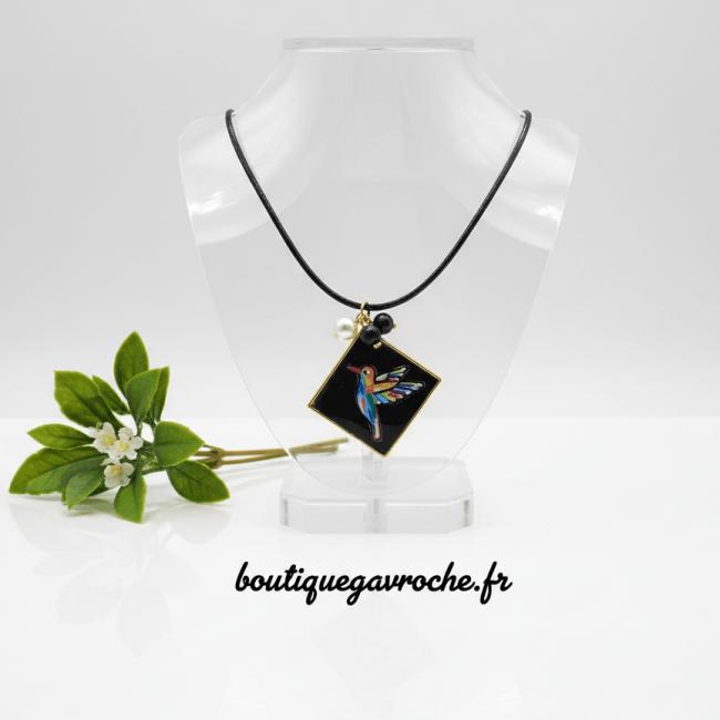 Collier Colibri d&rsquo;AMAZONIE (frais de port offert)