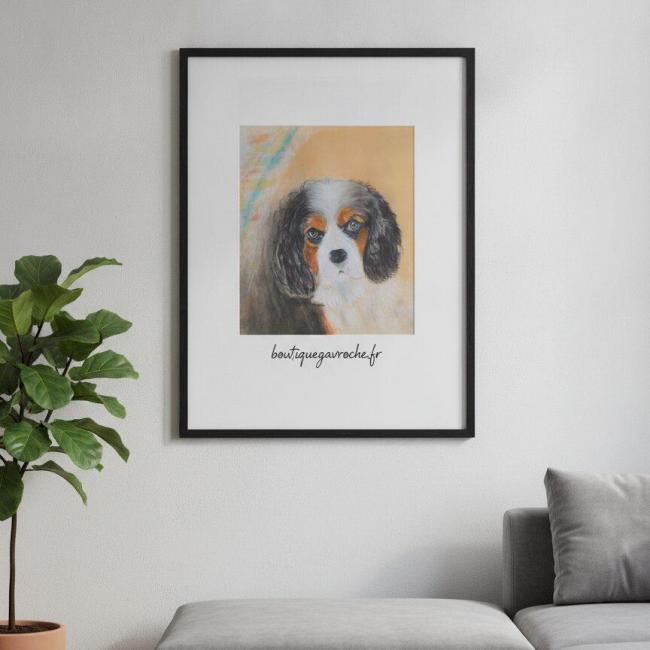 TAZ Commande personnalis&eacute;e  Portrait Pastels secs