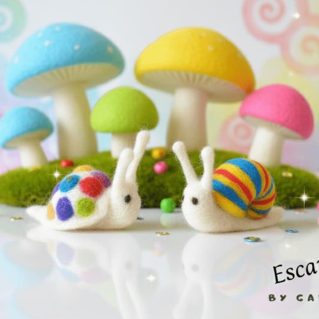 Escargots porte bonheur (frais de port gratuit)