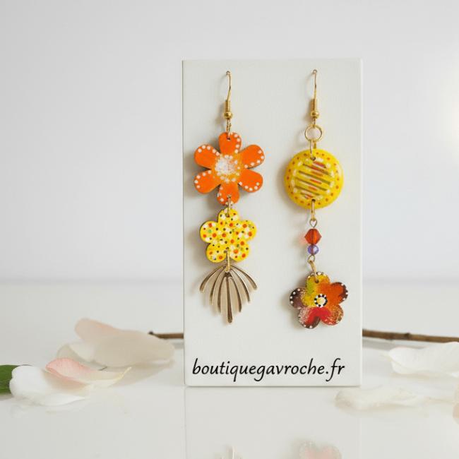Boucles d&rsquo;Oreilles Asym&eacute;triques ALICANTE