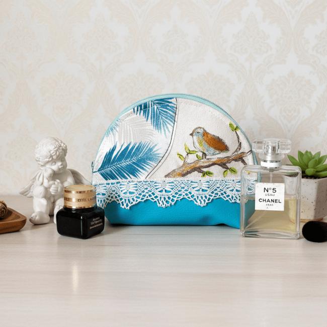 Pochette Chant d&rsquo;oiseau sous la brise turquoise (frais de port offert)