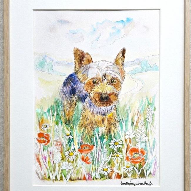 Portrait Animalier Aquarelle VOYOU