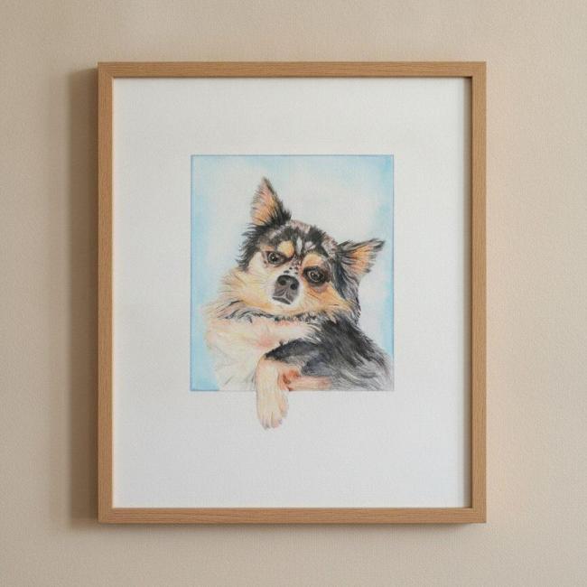 HERCULE commande personnalis&eacute;e  Portrait Aquarelle