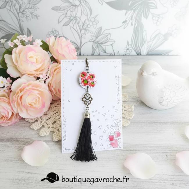 Attache de Sac Coquelicots de Provence